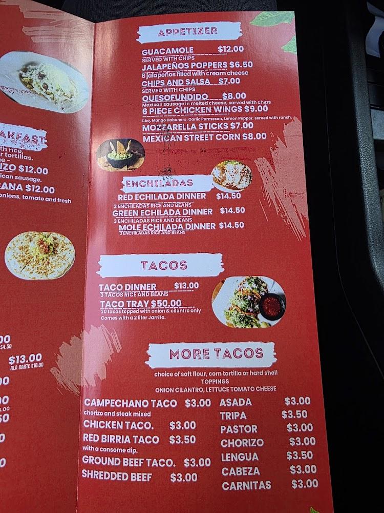 Taqueria Y Chimichangas Ashley's - Cudahy Menu image 1
