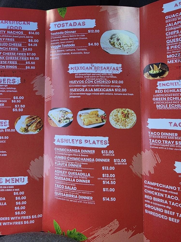 Taqueria Y Chimichangas Ashley's - Cudahy Menu image 2