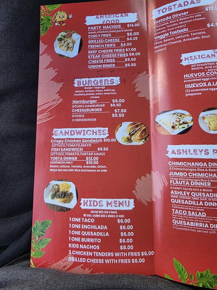 Taqueria Y Chimichangas Ashley's - Cudahy Menu image 3